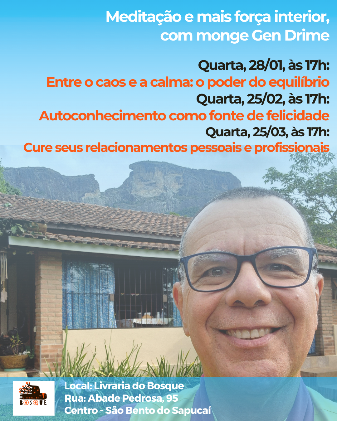 Meditação e mais força interior, com monge Gen Drime