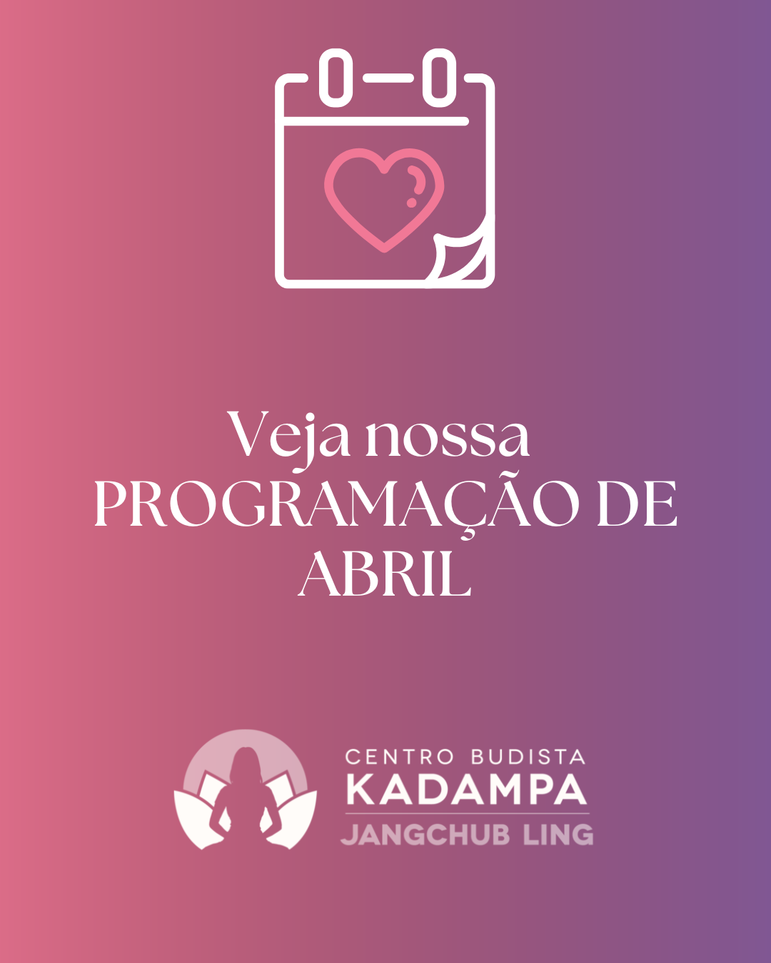 Programação de abril