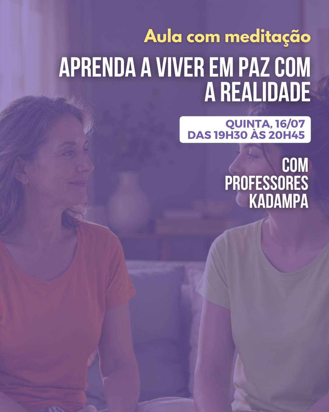 Aprenda a viver em paz com a realidade