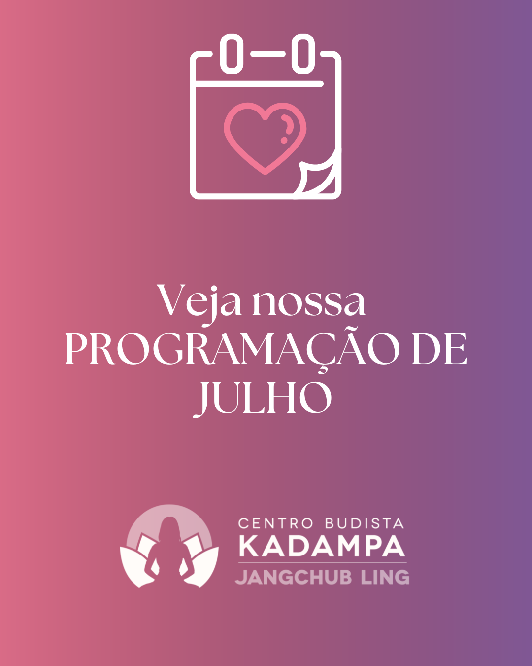 Programação de Julho