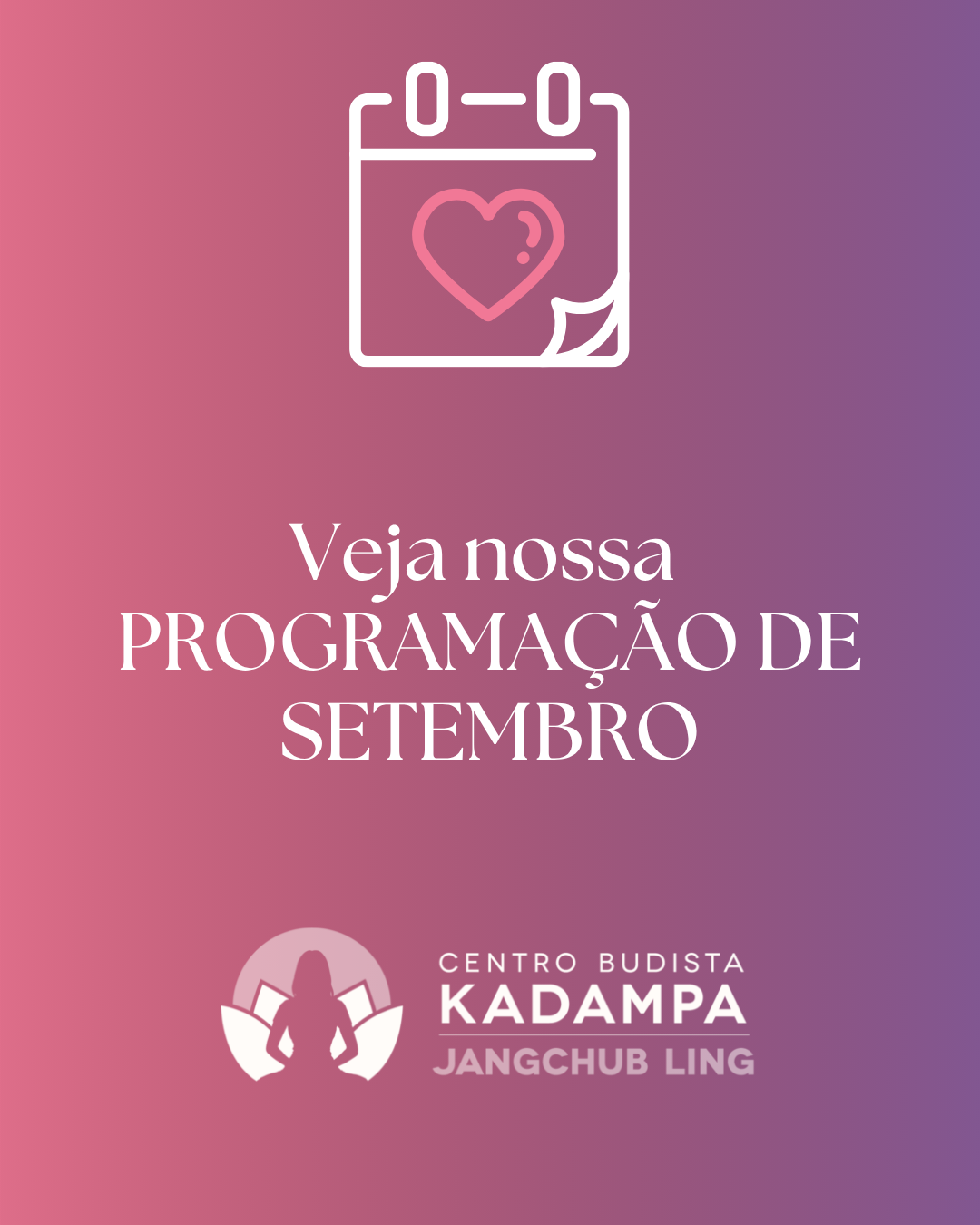 Programação de setembro